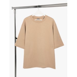 Футболка оверсайз унисекс Kosmos 2.0, бежевая