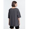 Футболка унисекс оверсайз Crosstown, темно-серая