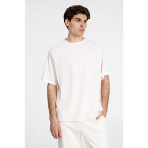 Футболка унисекс оверсайз T2, молочно-белая Футболка унисекс оверсайз T2, молочно-белая