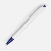 Ручка шариковая Tick, белая с синим