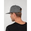 Бейсболка Snapback с прямым козырьком, серая