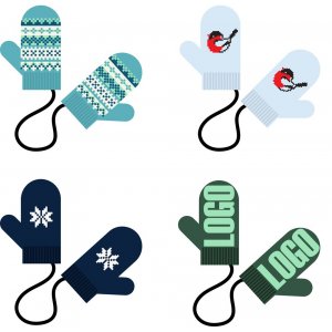 Варежки-подвески Fiore на заказ Варежки-подвески Fiore на заказ