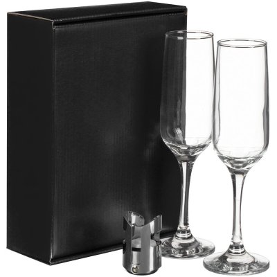 Набор для шампанского Isabella, в черной упаковке