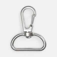 Застежка-карабин Snap Hook, L, серебристая (хром) Застежка-карабин Snap Hook, L, серебристая (хром)