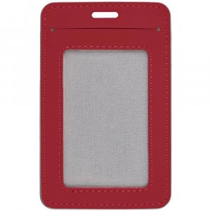 Чехол для пропуска Shall Simple, красный