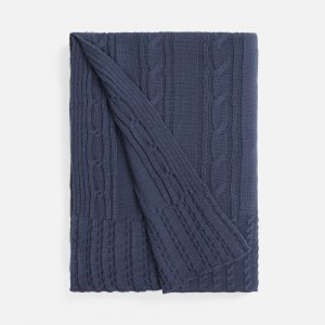 Плед Remitti, серо-синий (сланец) Плед Remitti, серо-синий (сланец)