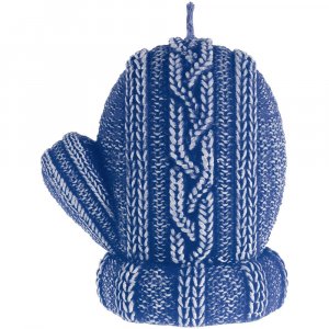 Свеча Kniteam, варежка, синяя Свеча Kniteam, варежка, синяя