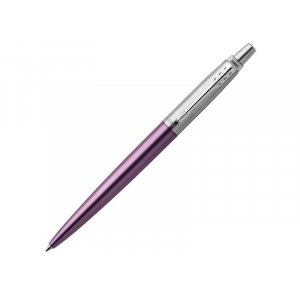 Ручка шариковая Parker Jotter Victoria, серебристый, фиолетовый