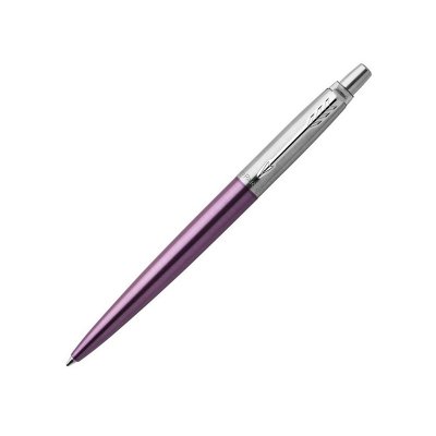 Ручка шариковая Parker Jotter Victoria, серебристый, фиолетовый