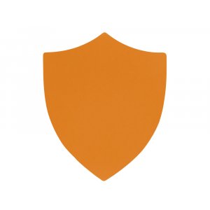 ПАТЧ ЩИТ soft-touch (оранжевый ) 6,6 х 5,5 см