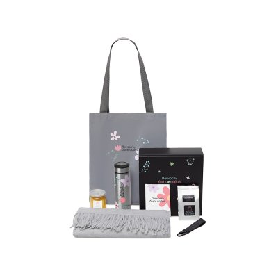 Подарочный набор Re:f. Walk с палантином, шопером и термосом