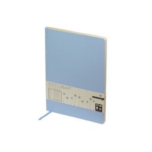 Скетчбук Sketch & Art в мягком переплете 179х250 мм, 80 л. бежевой бумаги 100 гр., голубой Скетчбук Sketch & Art в мягком переплете 179х250 мм, 80 л. бежевой бумаги 100 гр., голубой