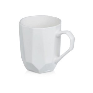 Кружка с гранями Amery, 310мл, белый глянцевый Кружка с гранями Amery, 310мл, белый глянцевый