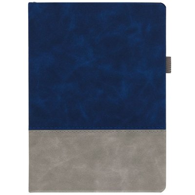 Ежедневник Horizon, недатированный, серый с синим