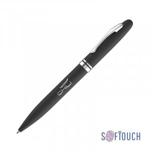 Ручка шариковая "Moon", покрытие soft touch, цвет черный