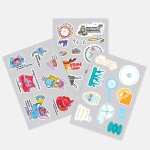 Наклейки UV-DTF Stiker Pack на заказ, M Наклейки UV-DTF Stiker Pack на заказ, M