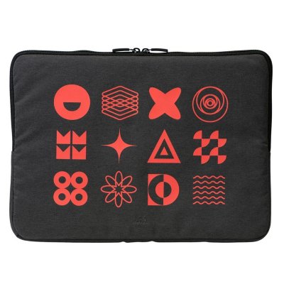 RIVACASE 7705 black ECO чехол для ноутбука 15.6 / 12 (термотрансфер)