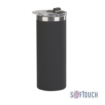 Термостакан "Хилтон" 480 мл, покрытие soft touch, цвет черный