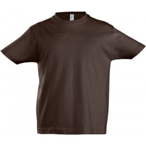 Футболка детская Imperial Kids, шоколадно-коричневая Футболка детская Imperial Kids, шоколадно-коричневая