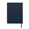 Ежедневник недатированный Solas, формат А5, с магнитом темно-синий, кремовый блокв линейку
