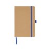 Блокнот A5 Sevilia Color, твердая обложка из крафта, 80 листов, цветной срез и форзац, натуральный/синий