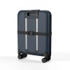 Чемодан складной Rollink Vega 360 55x40x20 см, 4 колеса, серо-синий
