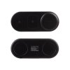 Настольная беспроводная (15W) зарядная станция "Blacksmith" с bluetooth колонкой с подсветкой логотипа, цвет черный
