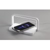 Лампа складная "Smart Light" с беспроводным (10W) зарядным устройством и подставкой для смартфона, цвет белый