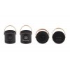 Настольная беспроводная (15W) зарядная станция "Blacksmith" с bluetooth колонкой с подсветкой логотипа, цвет черный
