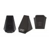 Настольная Bluetooth колонка (3Вт) "Smart Pyramid" с часами и беспроводным (15W) зарядным устройством, с подсветкой логотипа, цвет черный