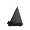 Настольная Bluetooth колонка (3Вт) "Smart Pyramid" с часами и беспроводным (15W) зарядным устройством, с подсветкой логотипа, цвет черный