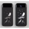 Беспроводное зарядное устройство "ShineMax SOFTTOUCH", 10000 mAh с подсветкой логотипа и цифровым индикатором заряда, цвет черный