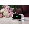 Лампа складная "Smart Light" с беспроводным (10W) зарядным устройством и подставкой для смартфона, цвет белый