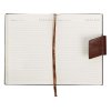 Бизнес блокнот А5 Monoi с клапаном, твердая обложка, 128 листов, коричневый