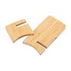 Складная беспроводная (15W) зарядная станция "Puzzle" с подсветкой логотипа, цвет бежевый