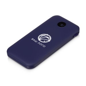 Внешний беспроводной аккумулятор с подсветкой лого Astro, 10000 mAh, темно-синий Внешний беспроводной аккумулятор с подсветкой лого Astro, 10000 mAh, темно-синий