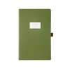 Ежедневник недатированный А5 Verde с нашивкой, зеленый