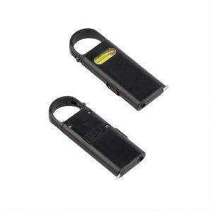 Фонарик "Spark" с рулеткой и карабином, цвет черный