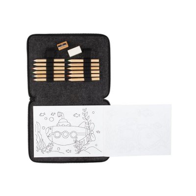 Набор для рисования "Эскиз" , цвет черный с серым