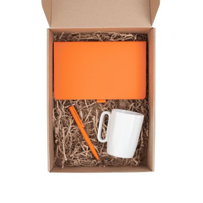 Набор "Офис", цвет оранжевый с белым