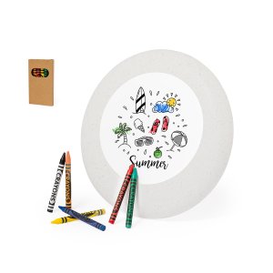 Фрисби-раскраска "Лето", цвет натуральный