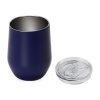 Вакуумная термокружка Sense, непротекаемая крышка, крафтовая упаковка, темно-синий