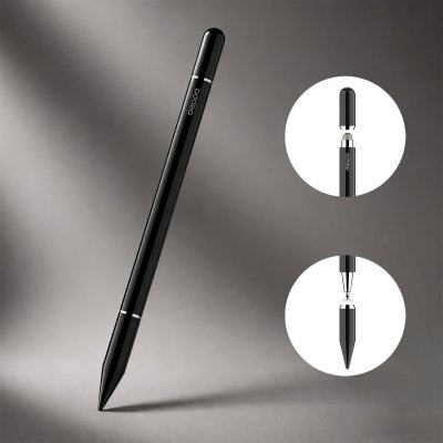 Стилус универсальный Pro Stick для планшетов и смартфонов, черный, Deppa