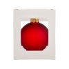 Стеклянный шар красный матовый, заготовка шара 6 см, цвет 12, матовый