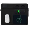 Многофункциональный коврик для мыши Multi Pad с беспроводной зарядкой и LCD экраном, 10 Вт, черный