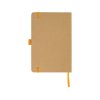 Блокнот A5 Sevilia Color, твердая обложка из крафта, 80 листов, цветной срез и форзац, натуральный/оранжевый