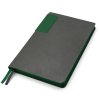 Ежедневник A5 недатированный Molfetta в мягком переплёте, серый/тёмно-зеленый