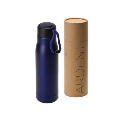 Вакуумный термос Ardent Waterline, 500 мл, тубус, темно-синий