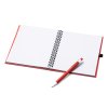 Блокнот Leynax с ручкой, красный