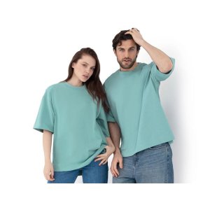 Футболка оверсайз Beta.01 унисекс, пыльный бирюзовый Футболка оверсайз Beta.01 унисекс, пыльный бирюзовый